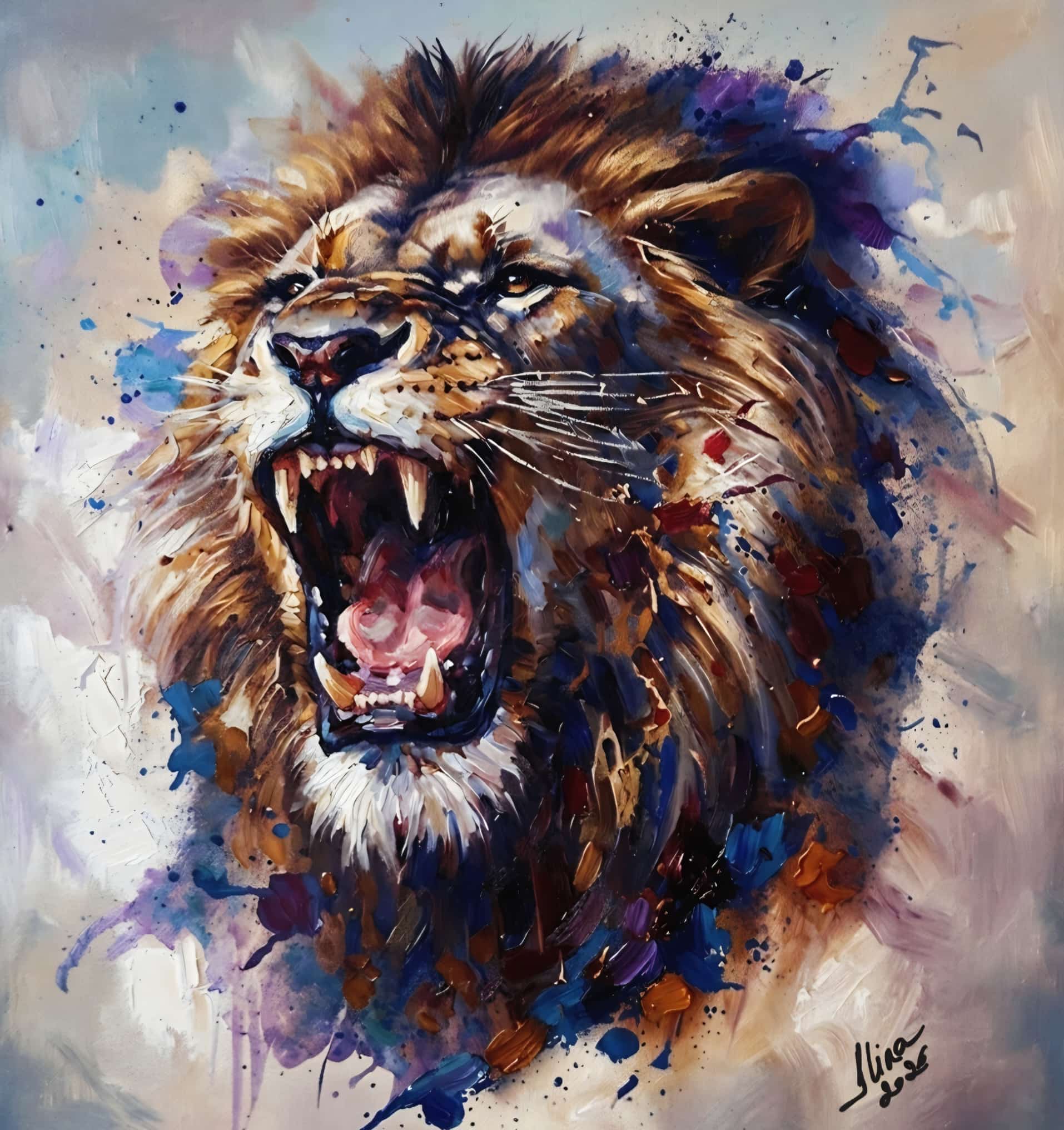 ArteDiAlina.com painting: The Beast in Me